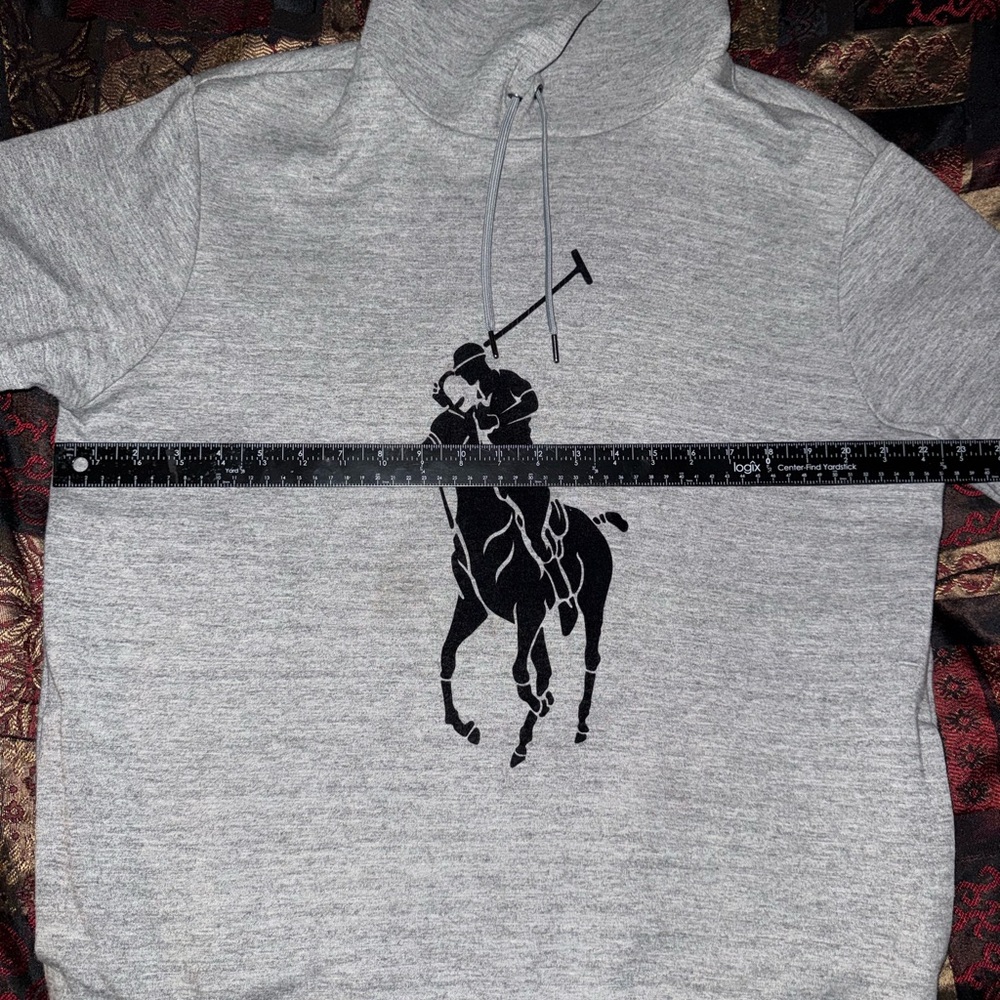 Polo by Ralph Lauren Gray Hoodie with Black Logo - Picture 3 of 6